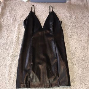 Black Leather Dress
